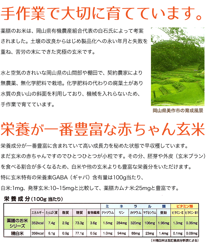 薬膳のお米 1kg 栄養価の高い赤ちゃん玄米 無農薬 無化学肥料 西日本産 パッケージ変更がある場合がございます 中身は一緒です Yakuzennookome そらいろや Yahoo 店 通販 Yahoo ショッピング