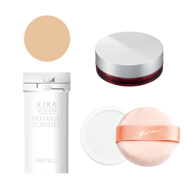 スタートセット 綺羅化粧品 キラプレミアムパウダーEX 携帯パウダー