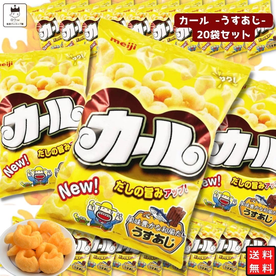 お菓子 詰め合わせ 箱買い 駄菓子 駄菓子屋 駄菓子セット カール うすあじ 2ケース 20袋 明治｜shopsourire