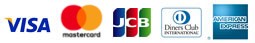 クレジットカード:visa、mastercard、Diners Club、American Express