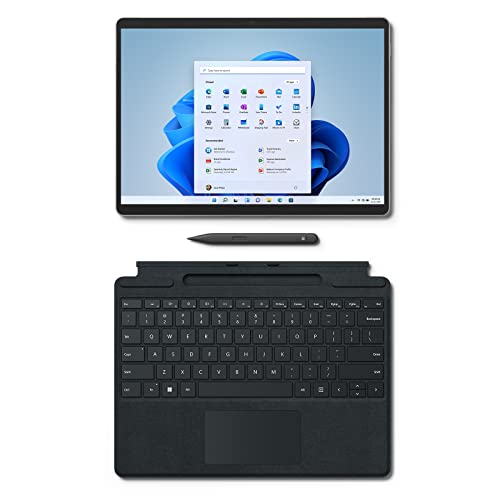 【Microsoft ストア限定】3点セット: Surface Pro 8 (i5 /8GB/512GB/ プラチナ) + 専用タイプカバー ブラック  (ペン付き)