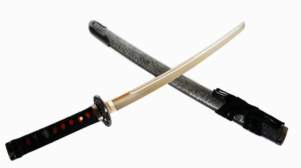 模造刀セット　朱漆鞘　脇差　打刀　鞘付き長約70cm/105cm 25H2 51mFe6v4-fL.jpg_BO30,255,255,