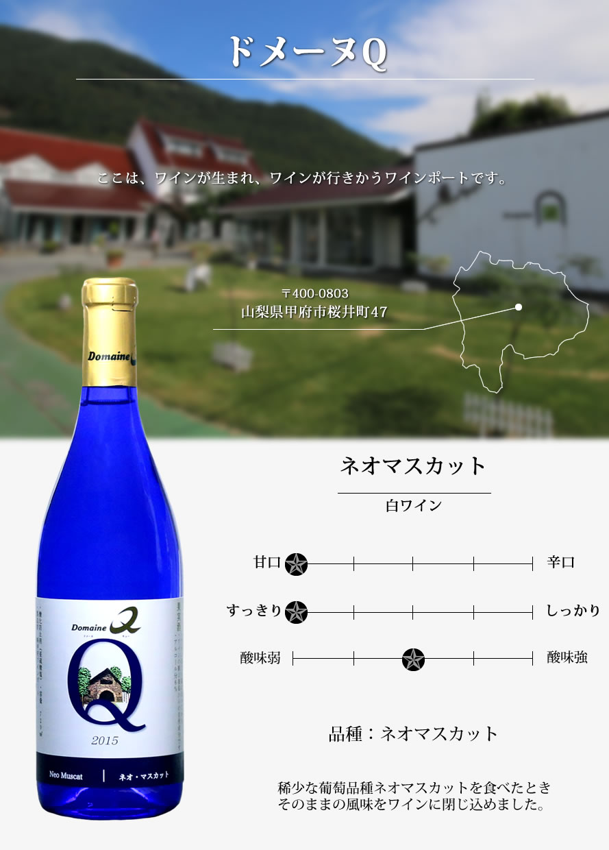 ドメーヌQ 山梨ワイン 甲州ワイン