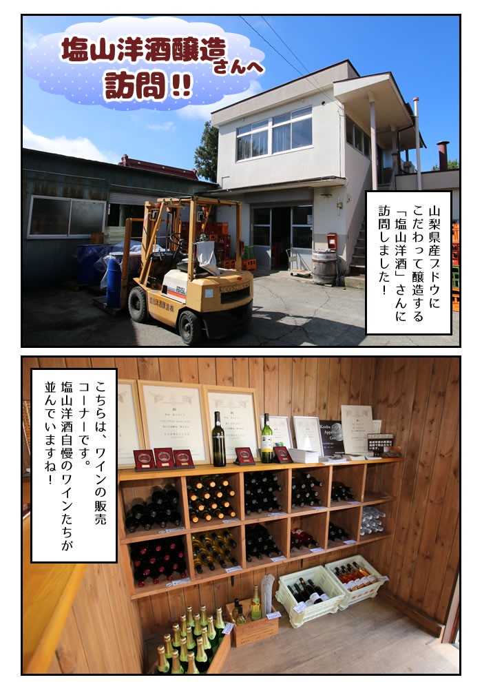 塩山洋酒 山梨ワイン 甲州ワイン