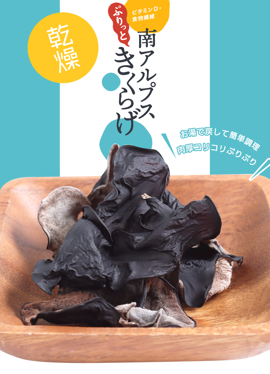 山梨県産 きくらげ 宮入バルブ製作所
