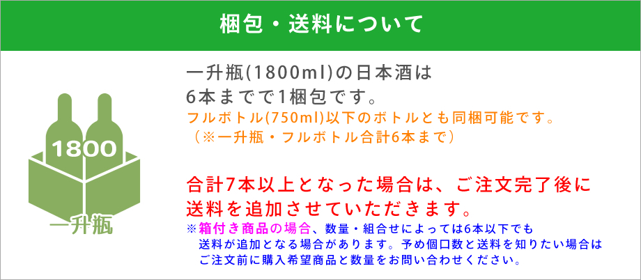 日本酒 送料について