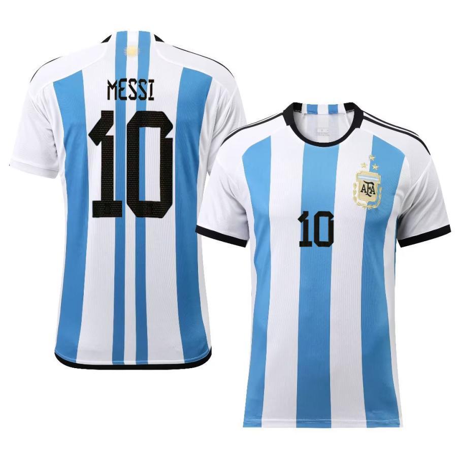 アルゼンチン代表 2022年ワールドカップ優勝 ホーム リオネル・メッシ 3星 サッカーユニフォーム 10番 アンヘル・ディ・マリア 11番｜shopwing｜02