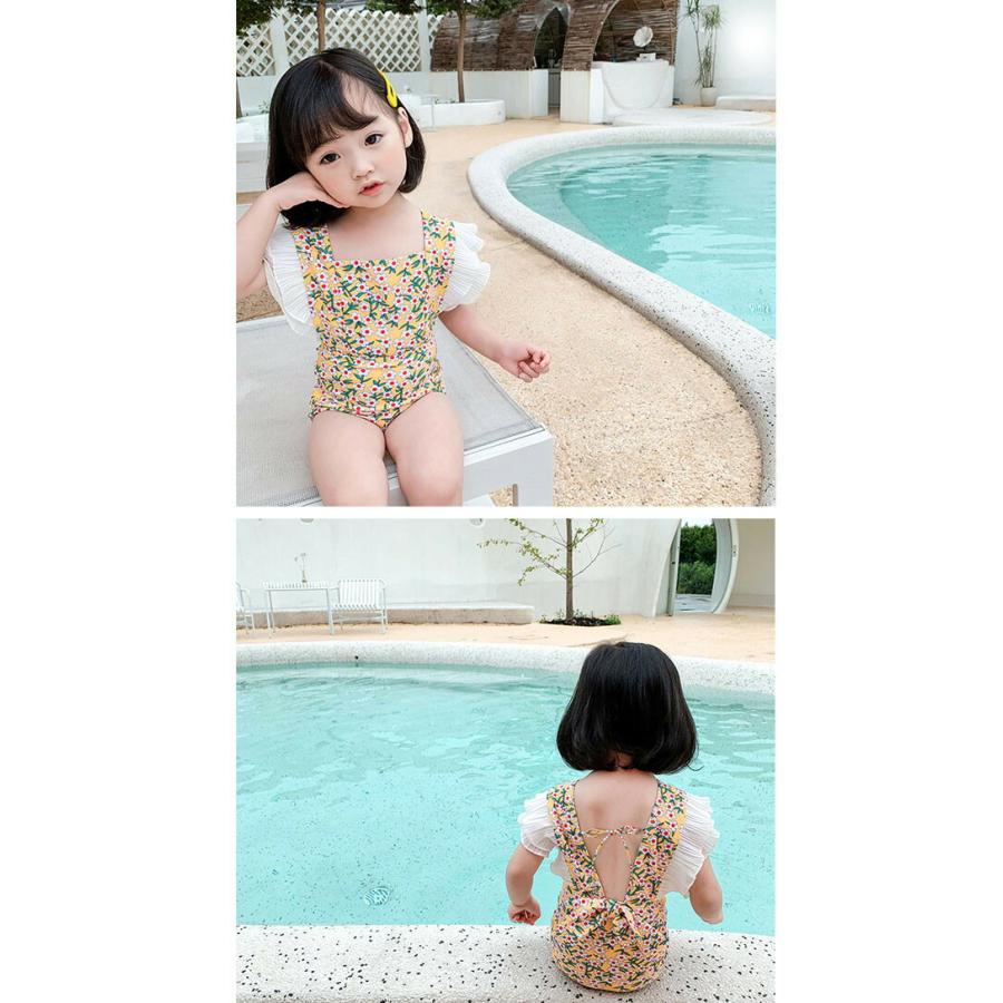 キッズ 女の子 ワンピース水着 花柄 ベビー 赤ちゃん 幼児 子供用