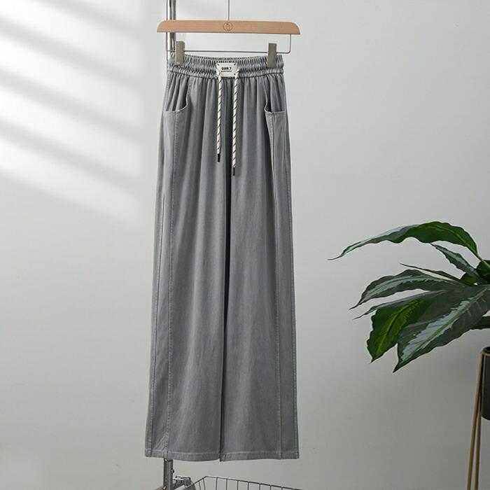 テンセル デニムパンツ レディース 夏 接触冷感 テンセルデニムパンツ