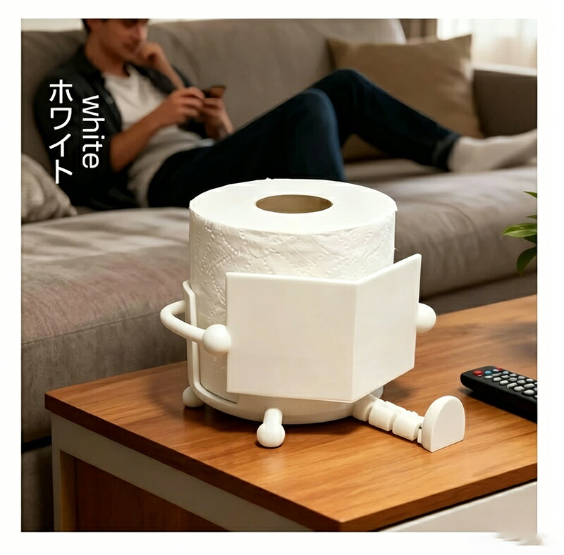 読書トイレットペーパーホルダー 自立 面白い 可愛い リビング飾り ィ