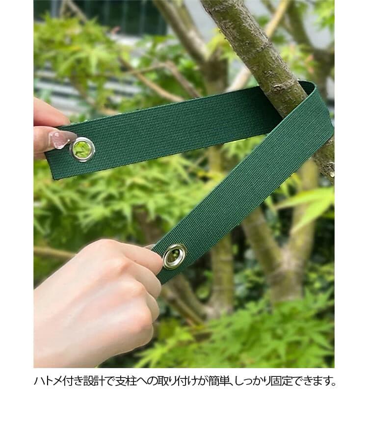10本セット】園芸固定ベルト 支柱固定バンド 樹木固定ベルト 結束
