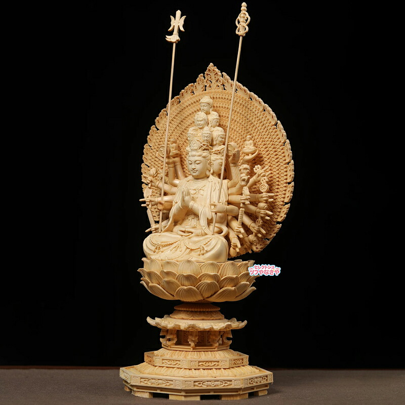千手観音菩薩 仏像 十一面千手観音 四十二臂千手観音 桧木製 木彫り