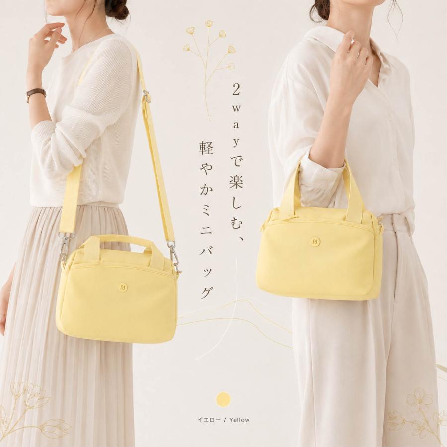 ショルダーバッグ レディース 3WAY ミニショルダー ナイロン 軽量 撥水
