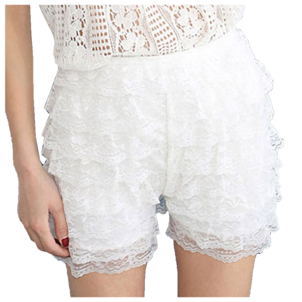 レディース ペチパンツ ペチコート キュロット ショート 8段 レース フリル インナー 下着イベント ch1073 |  | 02