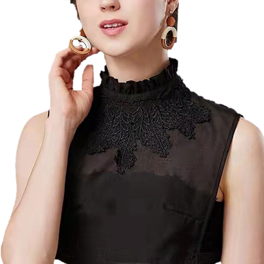 レディース 付け襟 付け衿 小物 ハイネック フリル レース デニム チェック柄 ch1879 |  | 04