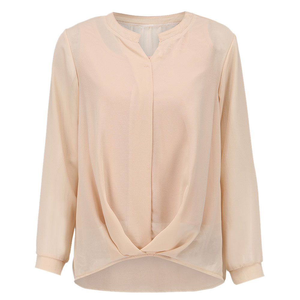 レディース ブラウス シフォン タンクトップ 2点set トップス シアーブラウス Vネック おしゃれ  きれいめ 透け感 オフィス 春夏 ch1938 |  | 04