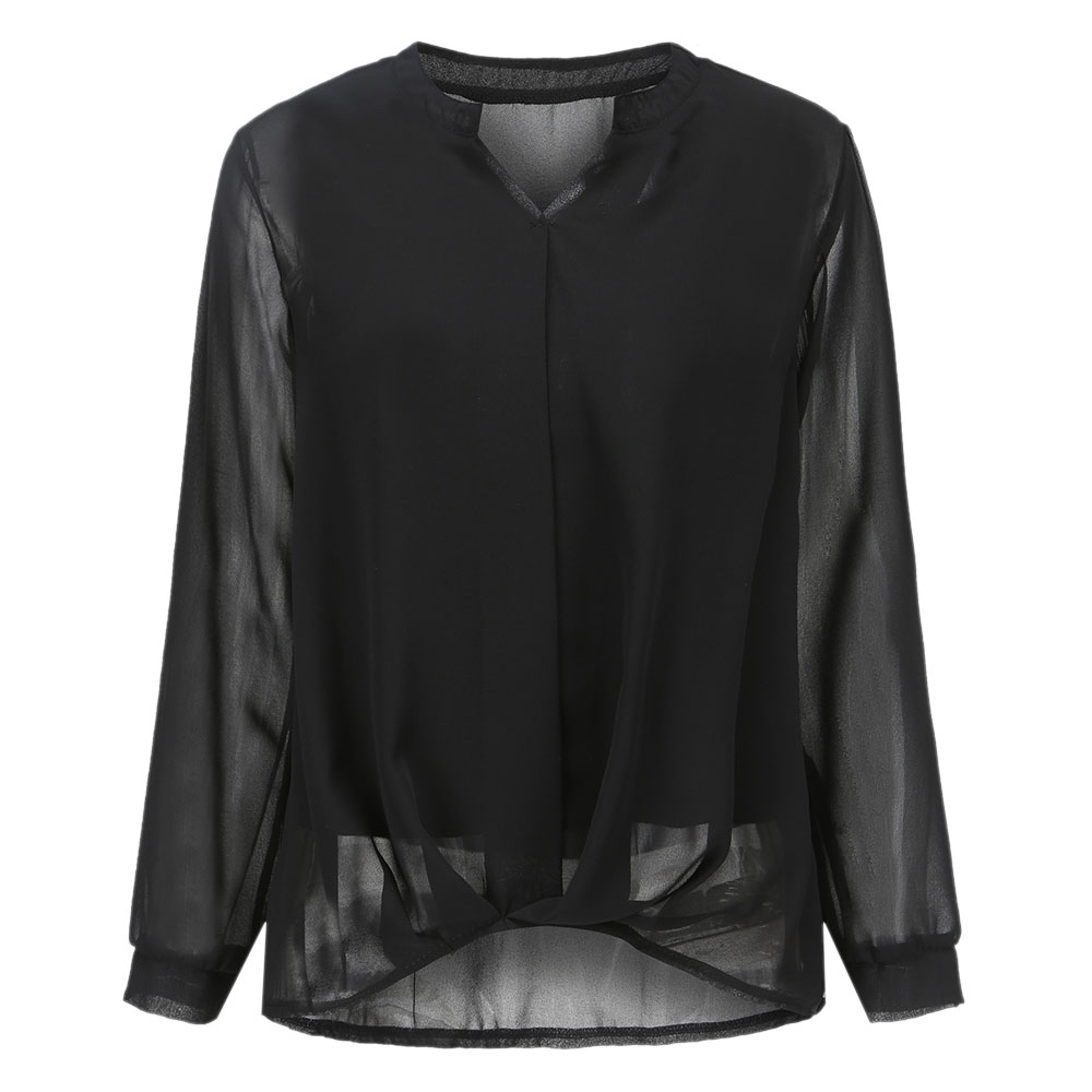 レディース ブラウス シフォン タンクトップ 2点set トップス シアーブラウス Vネック おしゃれ  きれいめ 透け感 オフィス 春夏 ch1938 |  | 03