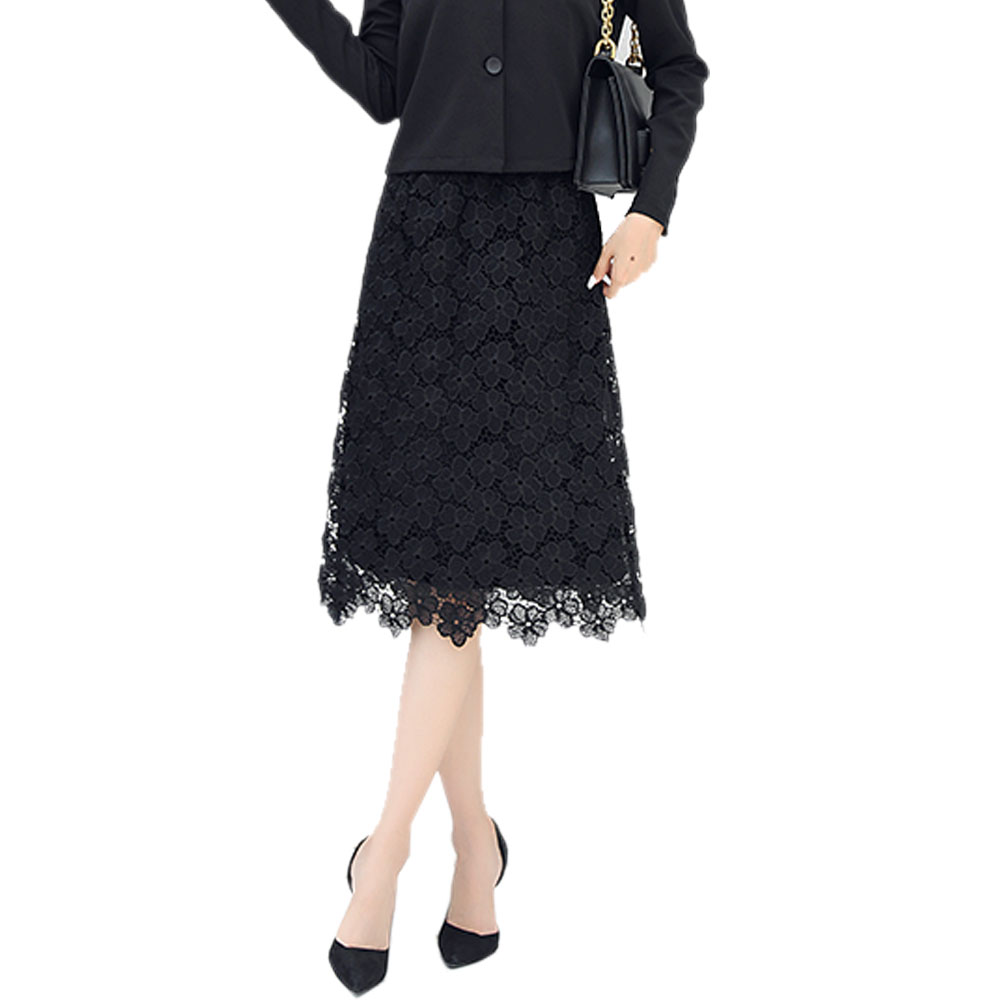 レディース スカート 2タイプ ロング ミディアム レース 膝丈 ミモレ丈 プリーツ おしゃれ シンプル かわいい マキシ丈 春夏秋冬 ch1946 |  | 01