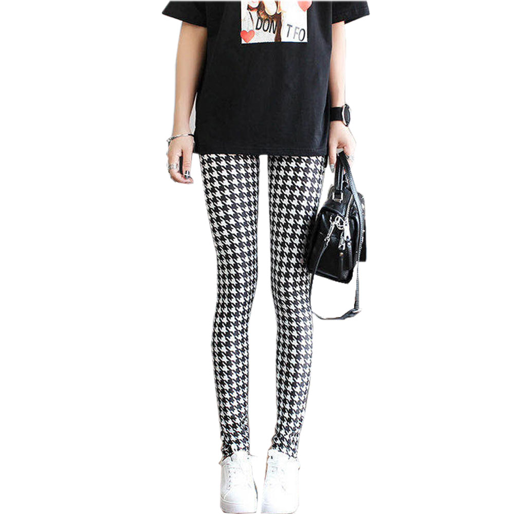 レギンス レギパン ヨガ ウォーキング 花柄 千鳥柄 冷え対策 シンプル ウエスゴム レギンスパンツ 千鳥柄 冷え対策 春夏 ch1990 |  | 03