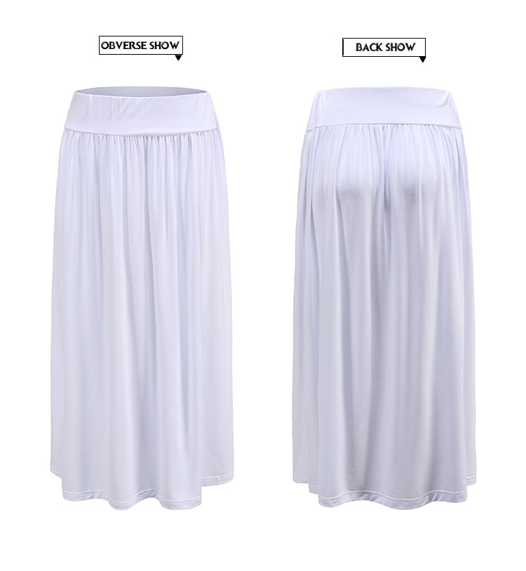 レディース フレアスカートロングスカート スカート ミディアム丈 ウエストゴム シンプル 無地 春夏秋 ch2008 |  | 02