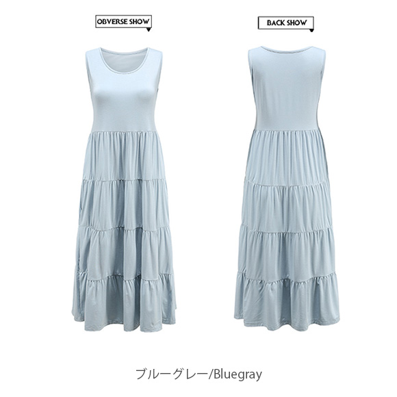 ワンピース ロングワンピース タンクトップワンピース ノースリーブ ミモレ丈 無地 リゾート 上品 大人 可愛い おしゃれ きれいめ カジュアル 春夏秋 ch2010 |  | 05
