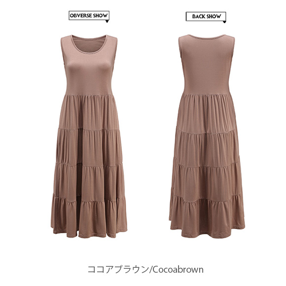 ワンピース ロングワンピース タンクトップワンピース ノースリーブ ミモレ丈 無地 リゾート 上品 大人 可愛い おしゃれ きれいめ カジュアル 春夏秋 ch2010 |  | 06
