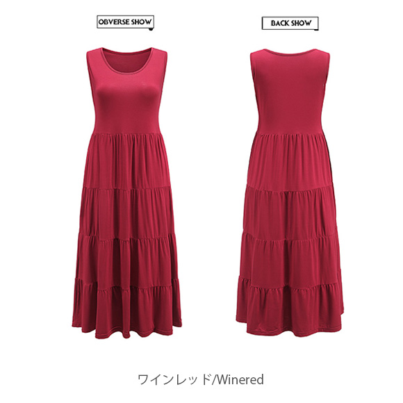 ワンピース ロングワンピース タンクトップワンピース ノースリーブ ミモレ丈 無地 リゾート 上品 大人 可愛い おしゃれ きれいめ カジュアル 春夏秋 ch2010 |  | 08