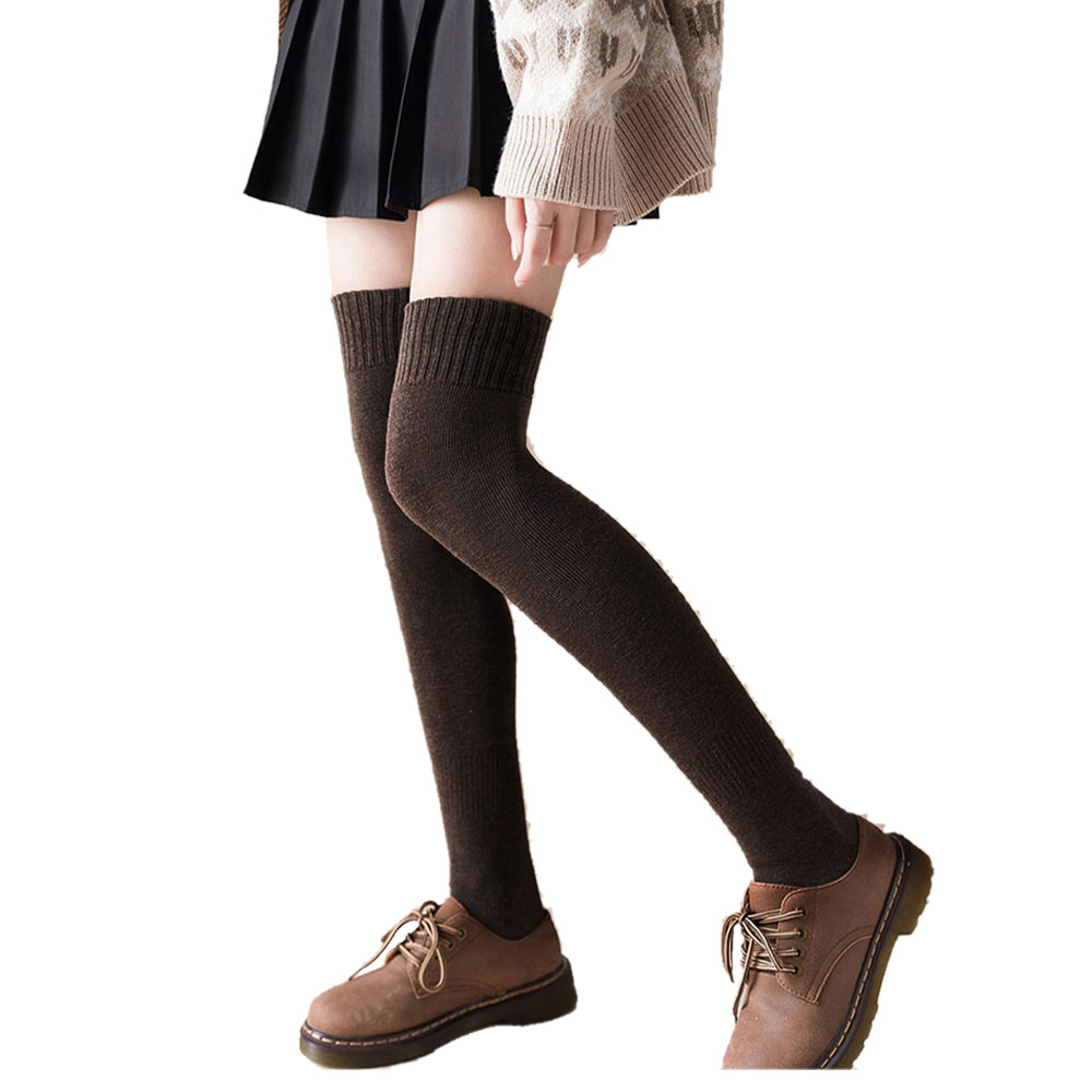 レディース ニーハイソックス ロング ソックス 靴下 レッグウェア シンプル ロング 綿 裏起毛 履く毛布 暖かい 冷え対策 大人無地 制服コスチューム ch2037 |  | 01