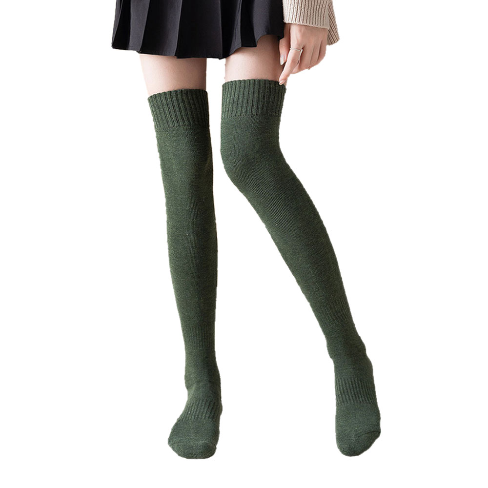 レディース ニーハイソックス ロング ソックス 靴下 レッグウェア シンプル ロング 綿 裏起毛 履く毛布 暖かい 冷え対策 大人無地 制服コスチューム ch2037 |  | 05