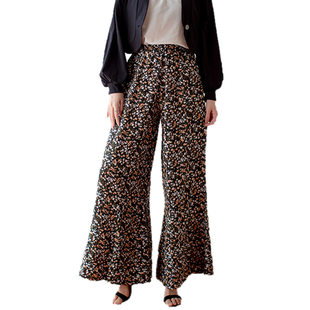 レディース パンツ ガウチョ フラワープリント ウエストゴム 春夏 ch2051 |  | 03