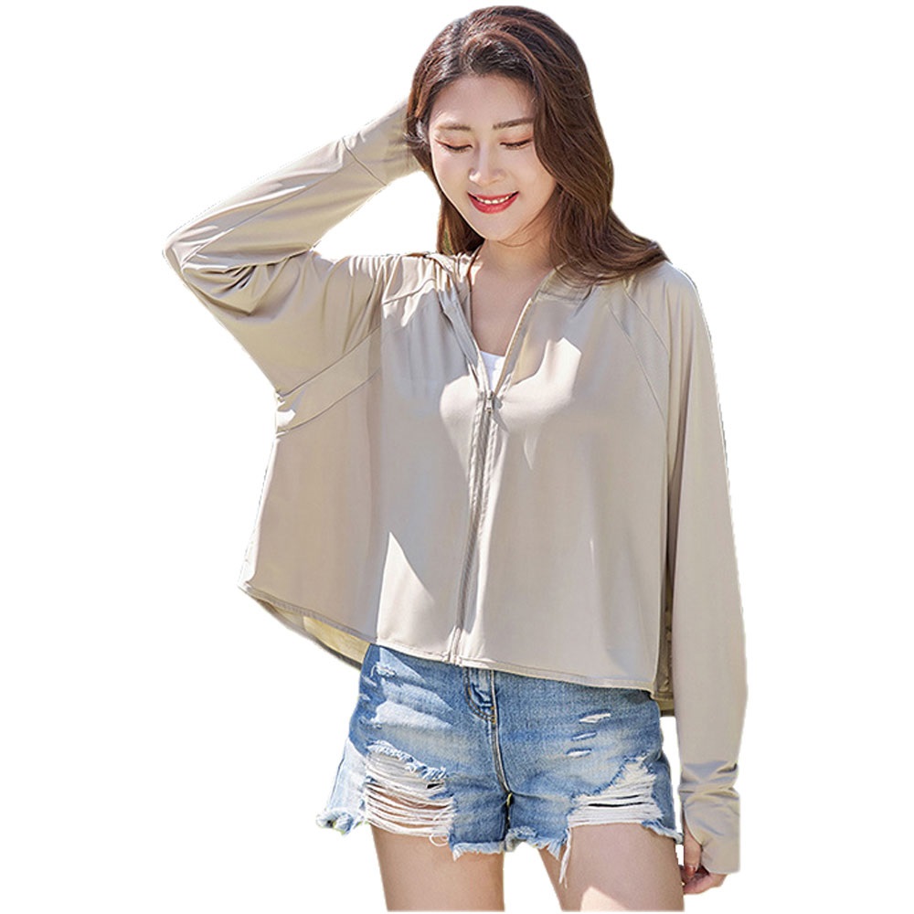 ラッシュガード レディース UPF50+ 冷感 ハイネック 飛沫防止 紫外線対策 吸汗速乾 UVカット 99.9% フード付き 帽子 涼感 ひんやり 薄手 長袖 つば付き ch2070 |  | 03