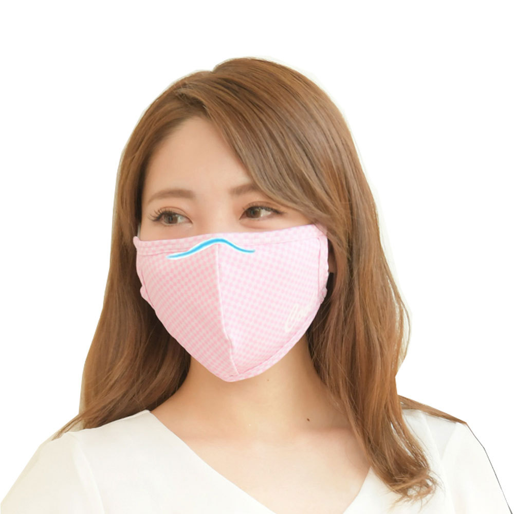 マスク 2枚セット 冷感マスク 夏用 水着生地 UPF50+ 繰り返し 洗える ノーズワイヤー 3D 立体 紐調節機能付き mask2871 |  | 02