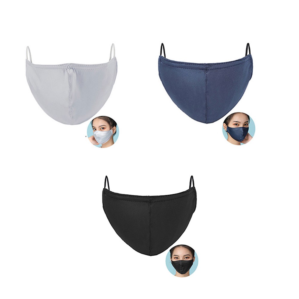 マスク3枚セット シルクタッチ サテン生地 光沢あり 在庫あり 即納  ノーズワイヤ 3D 立体 mask2875 |  | 03