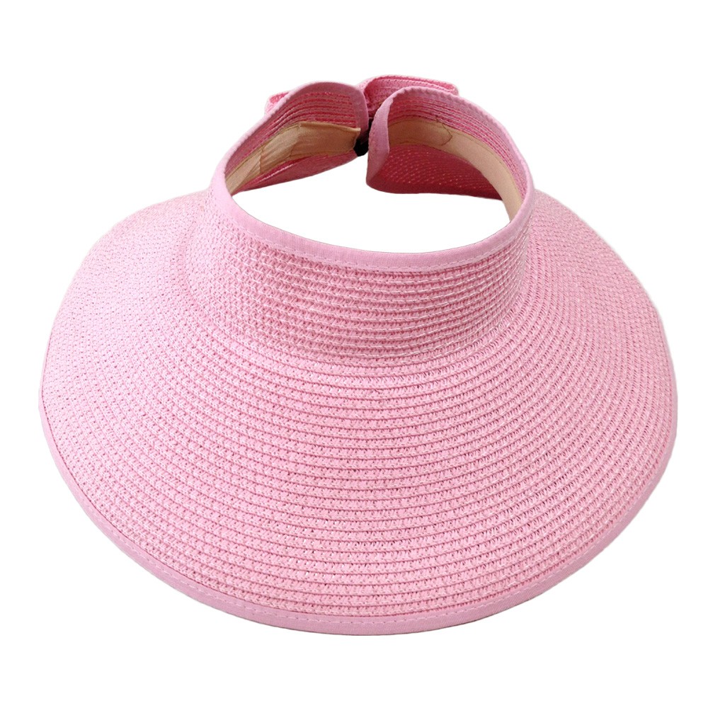 レディース 帽子 サンバイザー日よけ 麦わら帽子 UVカット つば付き 紫外線 携帯可能 折りたたみ 夏必須 mz2145 |  | 01