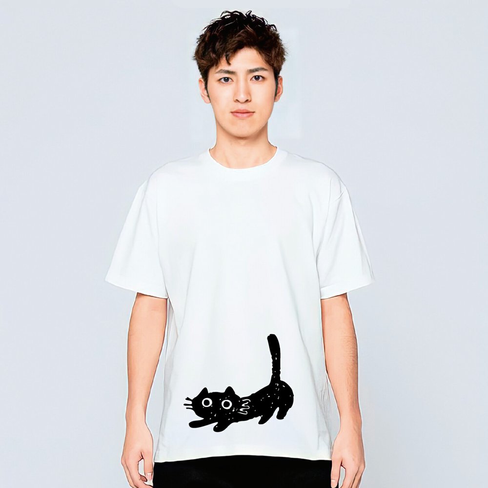 のびー 猫Tシャツ 猫tシャツ ねこTシャツ 猫グッズ ネコ柄 猫柄 服 ねこ柄 シャツ 誕生日プレゼント 彼女 猫好き かわいい おもしろ 可愛い ねこ 猫 メンズ |  | 03