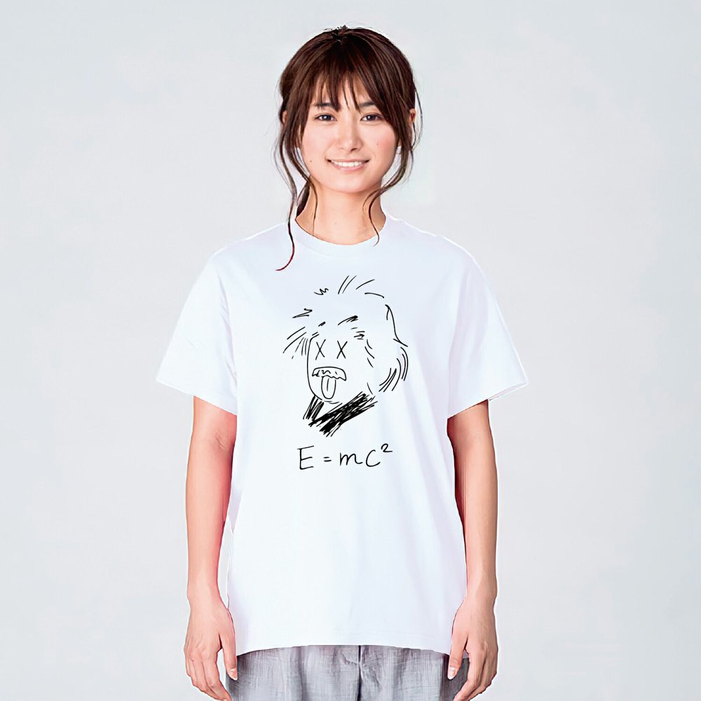 アインシュタイン tシャツ 先生 長袖 ロンT グッズ 数学 雑貨 相対性