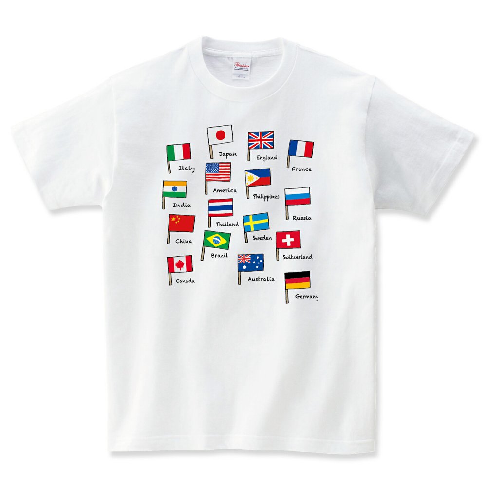 国旗 tシャツ 国旗tシャツ 長袖 ロンT 世...の詳細画像3