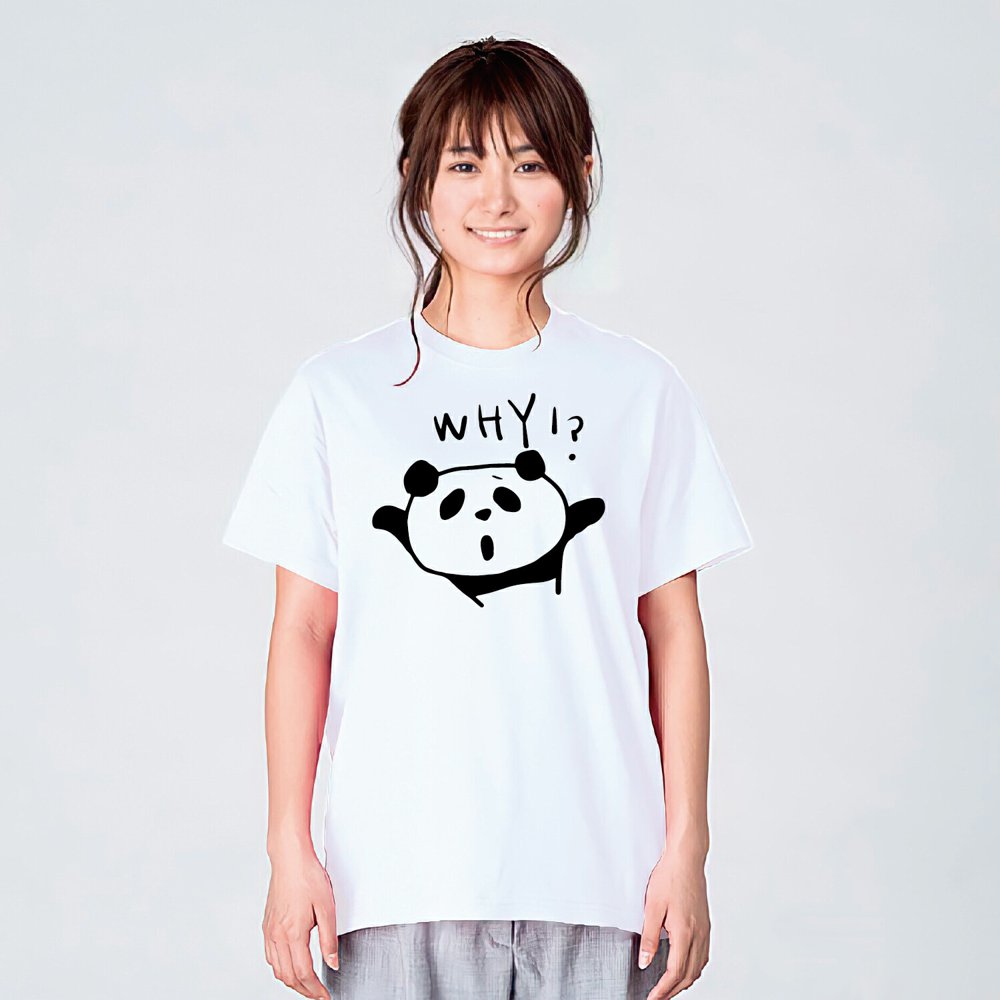 パンダ tシャツ パンダTシャツ WHY!? アニマル 服 グッズ 雑貨