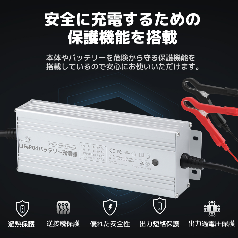 リチビー充電器12V10A - バイソンウェーブ専門店|琵琶湖