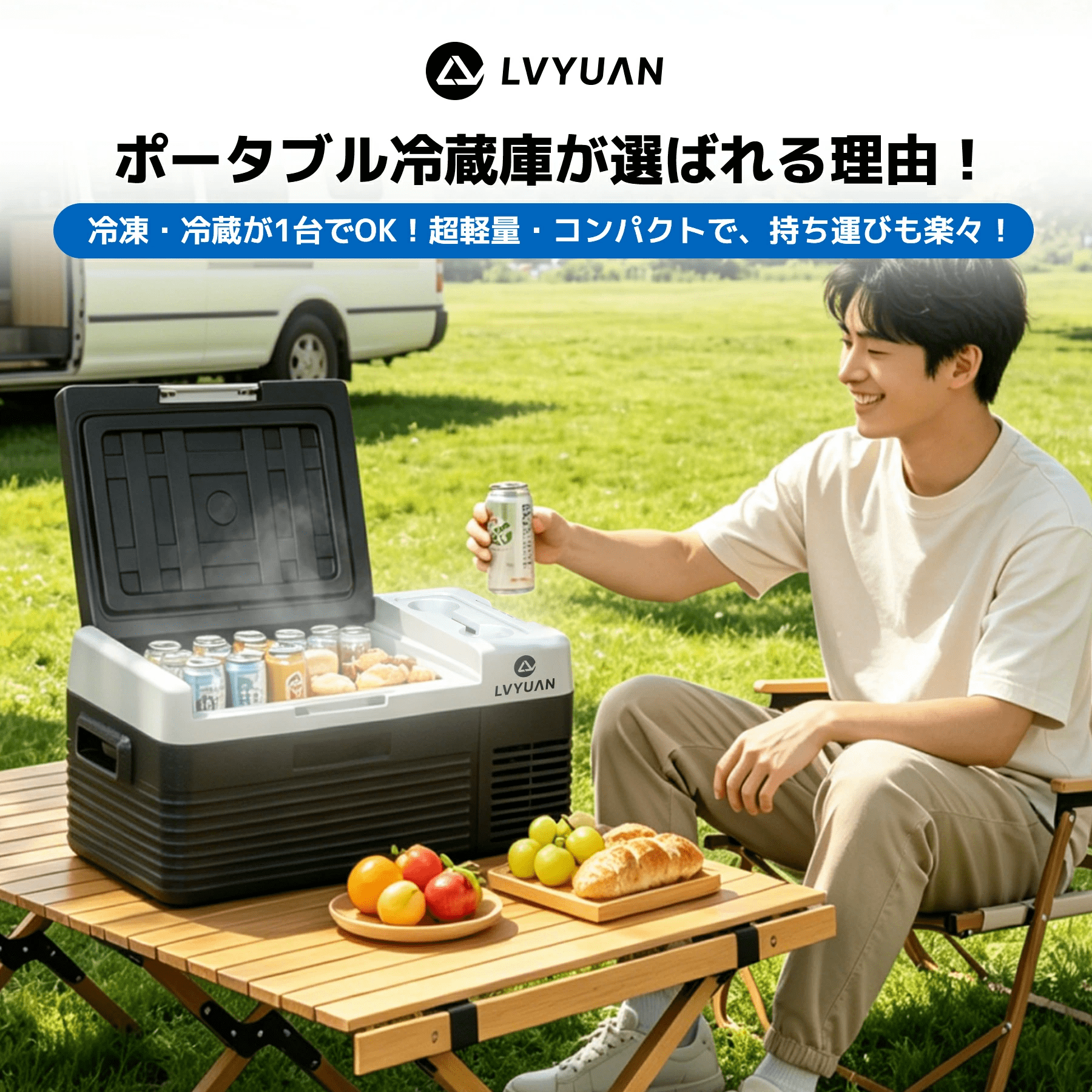 LVYUAN 車載冷蔵冷凍庫 9L /18L 小型 -20℃〜20℃ 車載家庭両用 AC/DC