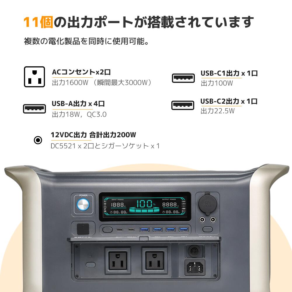 LVYUAN（リョクエン）ポータブル電源 ソーラーパネル セット ポータブル電源 320000mAh/1000Wh 200Wソーラーパネル  折りたたみ式 : ua1101new-220w : LVYUANストア - 通販 - Yahoo!ショッピング