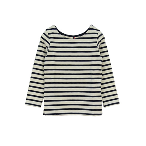 キッズ 子供服 Tシャツ カットソー 長袖 ボーダー クルーネック U