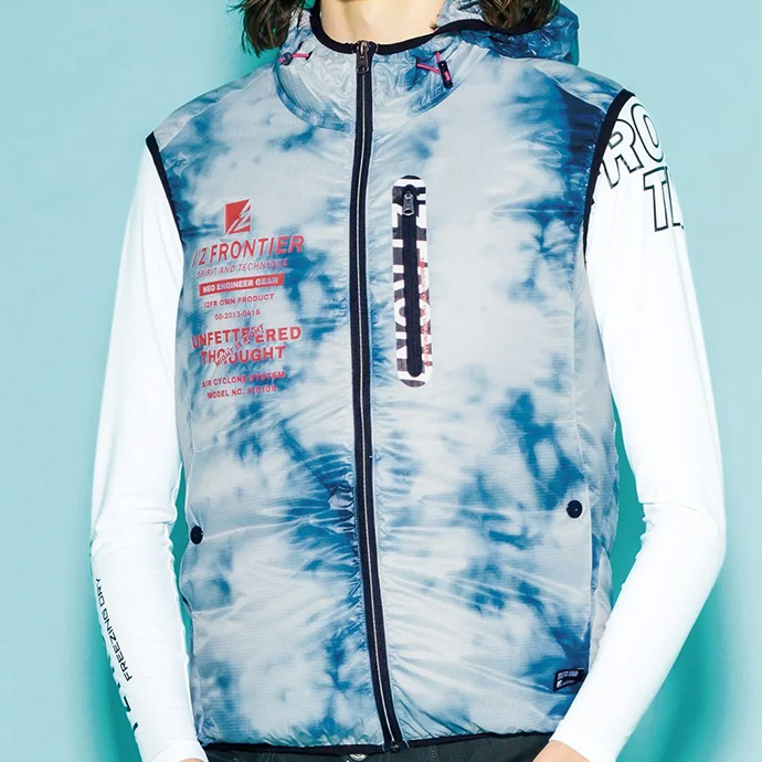 ワークウェア 空調作業服 作業着 フーディーベスト フード付き アイズフロンティア フルハーネス対応 ファンなし 空調ベスト 軽量 極薄 送料無料 | I'Z FRONTIER | 01