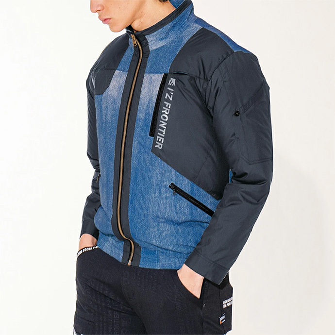 アイズフロンティア 空調服 長袖 ワークジャケット アウター 空調作業服 ファンなし 作業着 フルハーネス対応 遮熱 10147 送料無料 | I'Z FRONTIER | 01