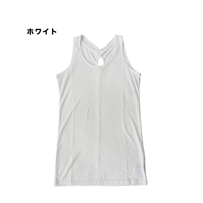 タンクトップ タンク インナー ノースリーブ バッククロス 下着 送料