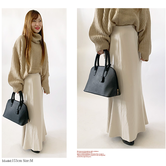 スカート ロングスカート マーメイドスカート ロング丈 レディース ウエストバックゴム ダンボール ウエストゴム 送料無料 |  | 13