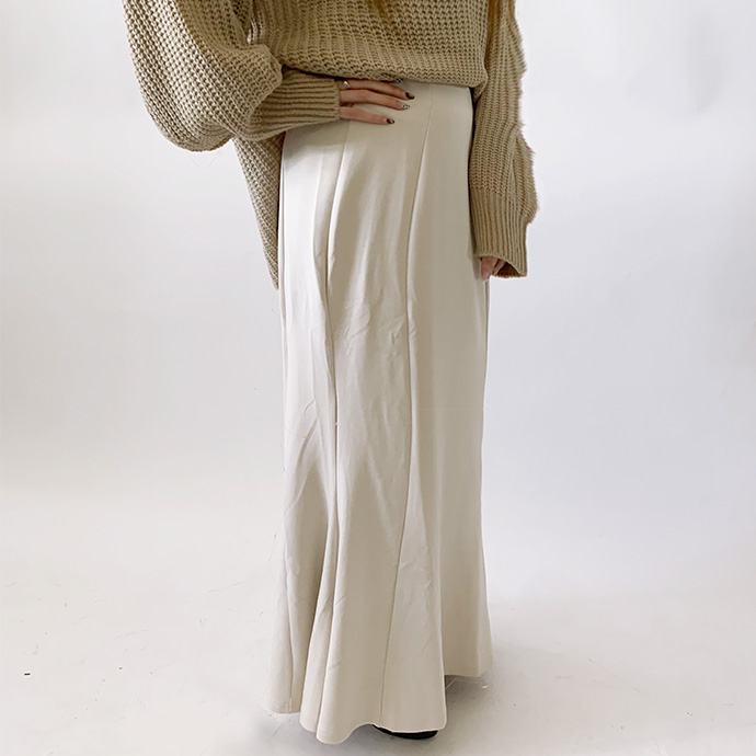 スカート ロングスカート マーメイドスカート ロング丈 レディース ウエストバックゴム ダンボール ウエストゴム 送料無料 |  | 02