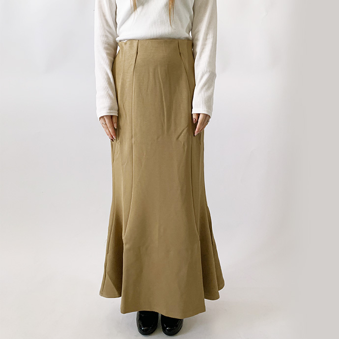 スカート ロングスカート マーメイドスカート ロング丈 レディース ウエストバックゴム ダンボール ウエストゴム 送料無料 |  | 05