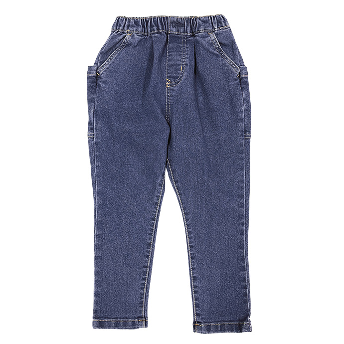 タイムセール デニムパンツ キッズ テーパードパンツ 長ズボン 子供服 男の子 男児 ウエストゴム ストレッチ デイリー 保育園 幼稚園 通学 送料無料 |  | 01