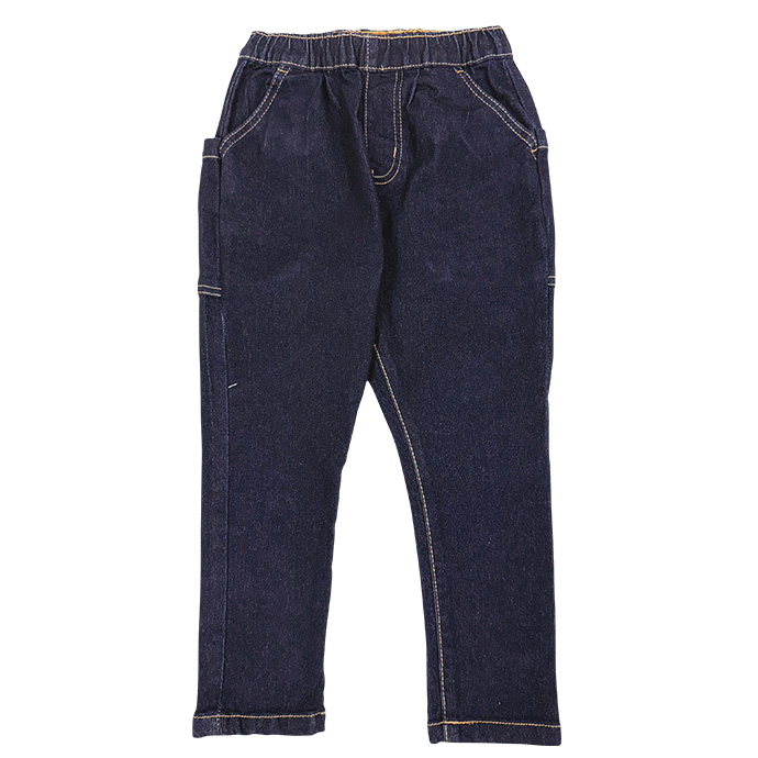 タイムセール デニムパンツ キッズ テーパードパンツ 長ズボン 子供服 男の子 男児 ウエストゴム ストレッチ デイリー 保育園 幼稚園 通学 送料無料 |  | 02
